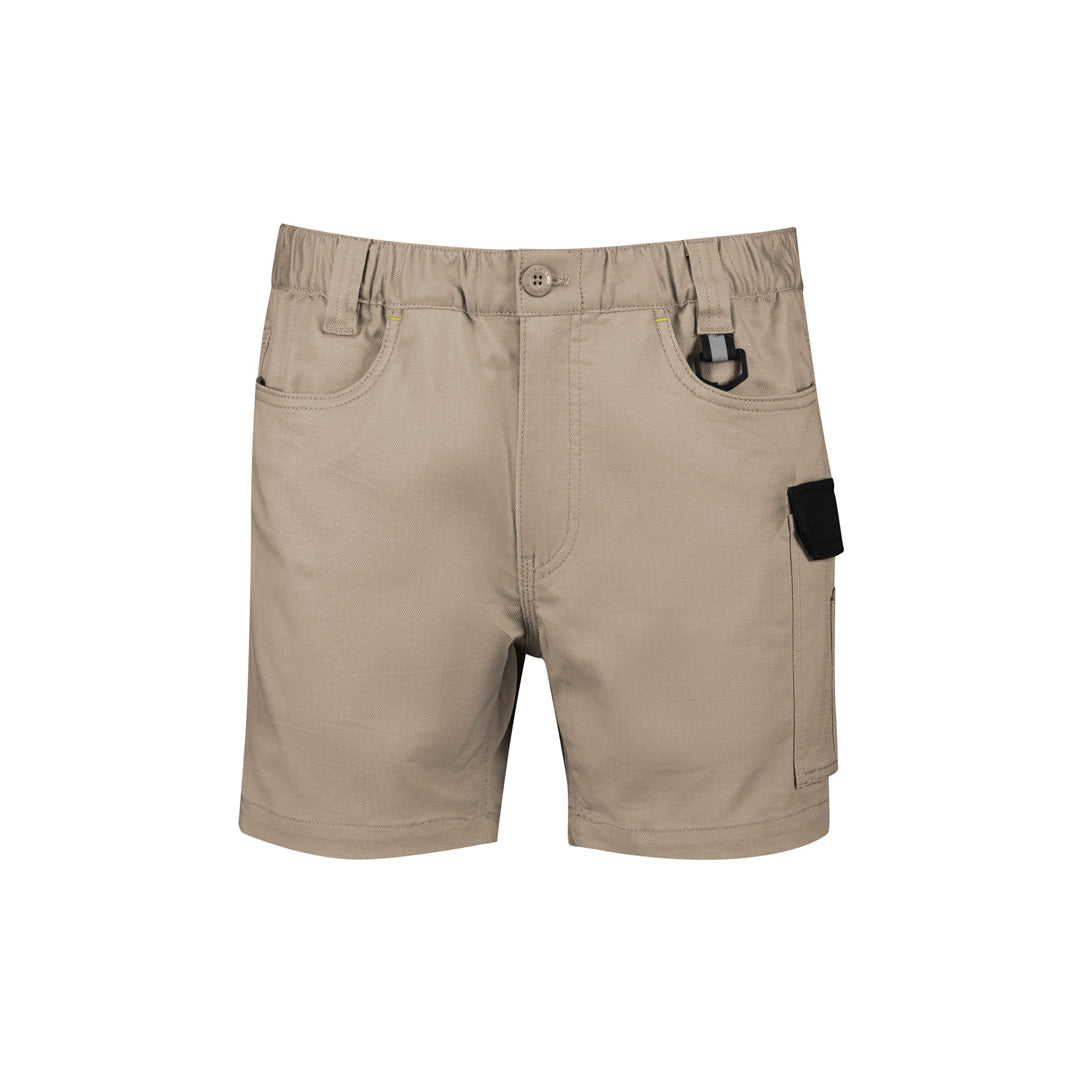 House of Uniforms The Rugged Cooling Stretch Short Short | Mens Syzmik Khaki