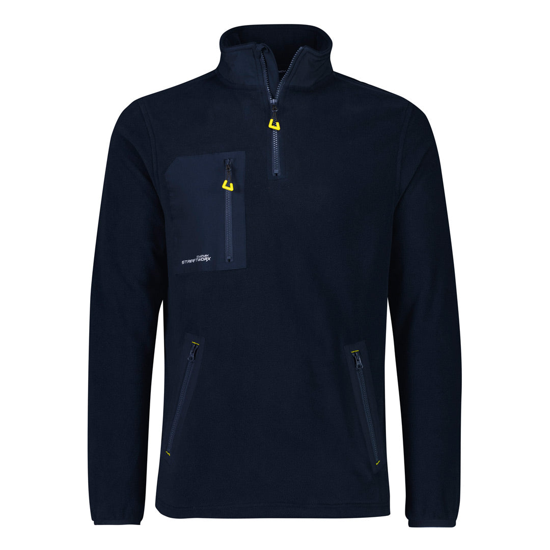 House of Uniforms The Lightweight Zip Polar Fleece Jumper | Adults Streetworx Navy