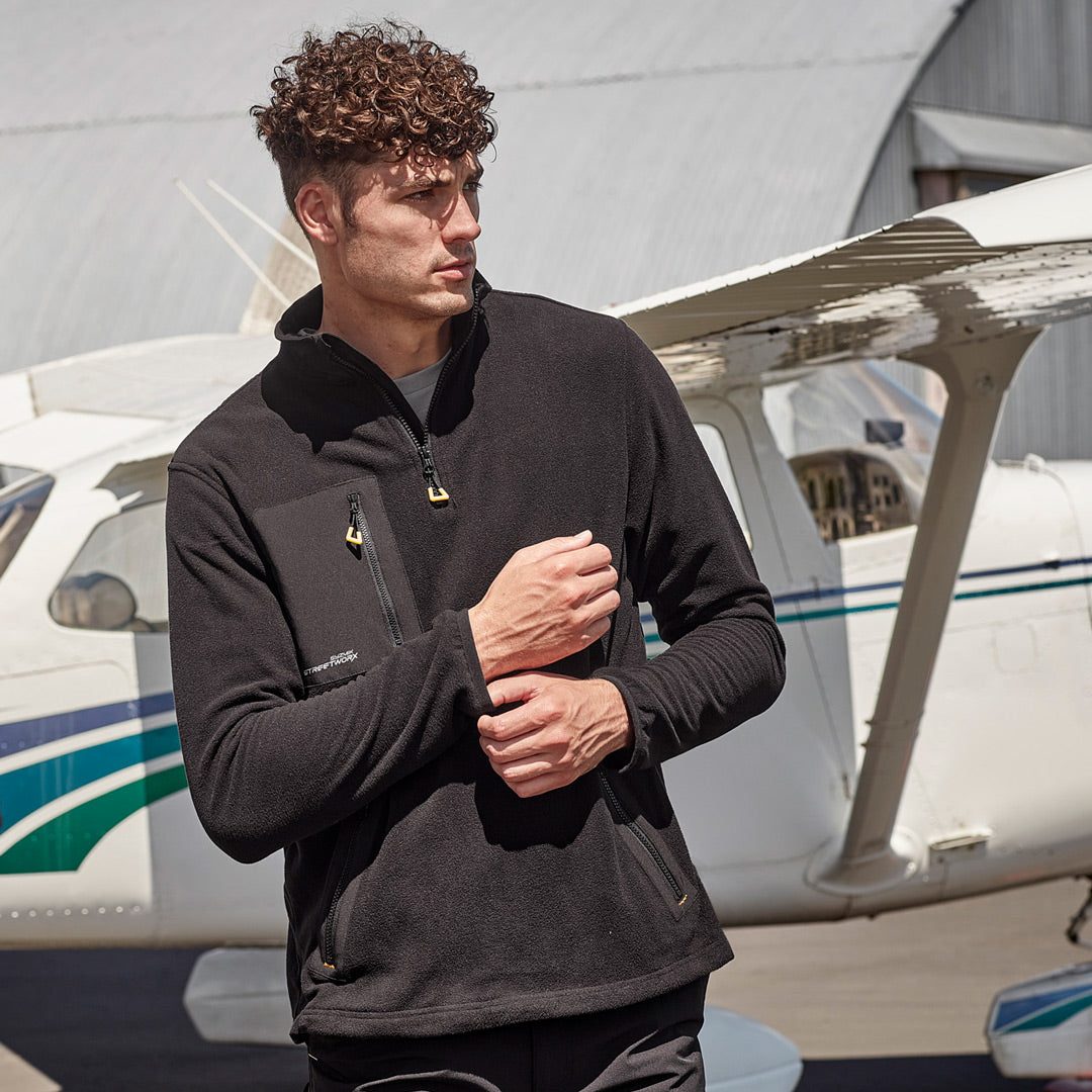 House of Uniforms The Lightweight Zip Polar Fleece Jumper | Adults Streetworx