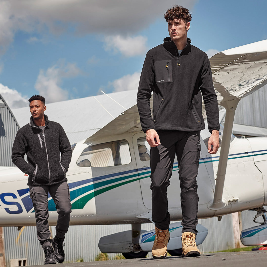 House of Uniforms The Lightweight Zip Polar Fleece Jumper | Adults Streetworx