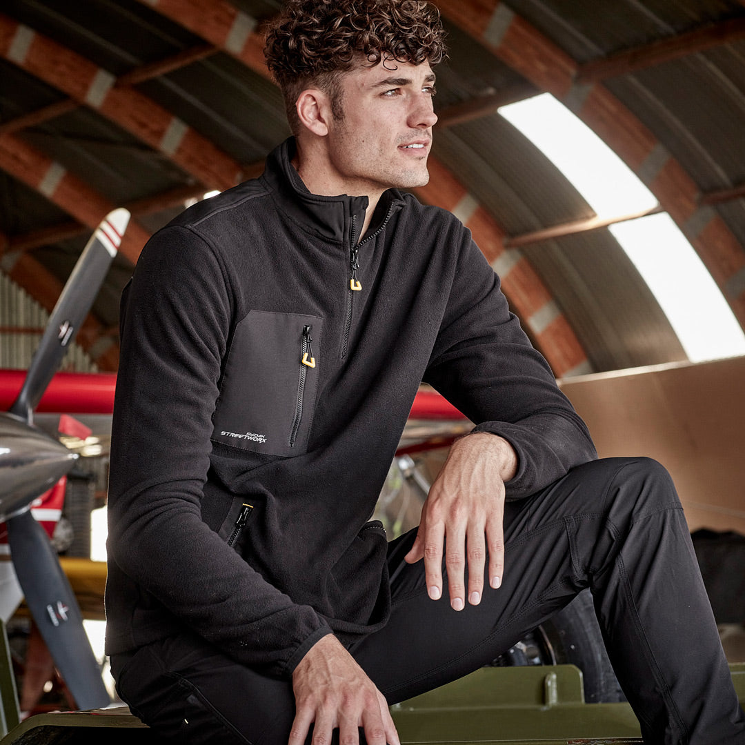 House of Uniforms The Lightweight Zip Polar Fleece Jumper | Adults Streetworx