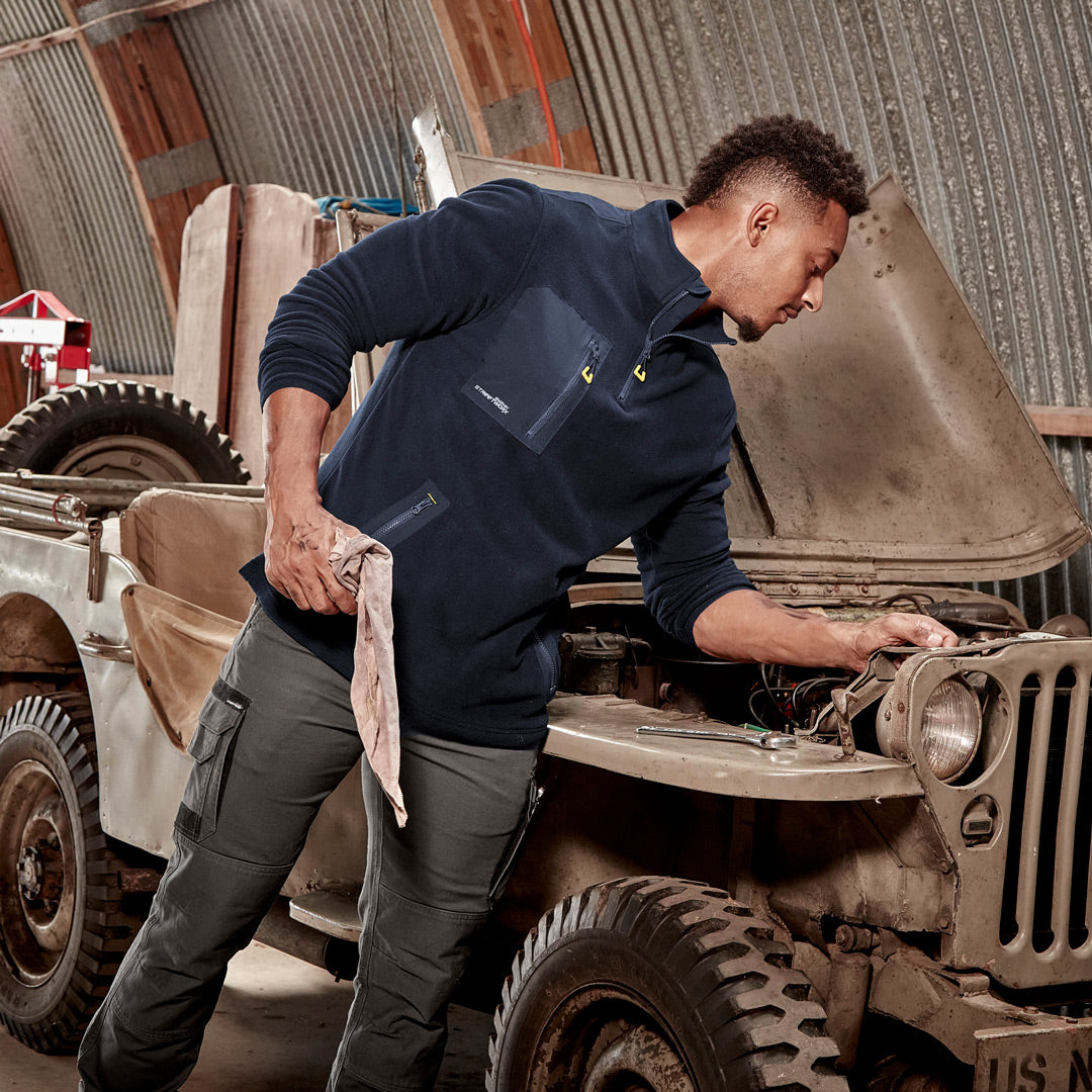 House of Uniforms The Lightweight Zip Polar Fleece Jumper | Adults Streetworx