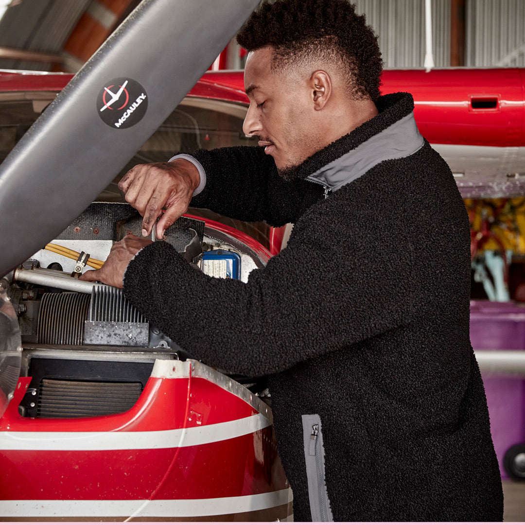 House of Uniforms The Full Zip Boucle Fleece Jacket | Adults Streetworx