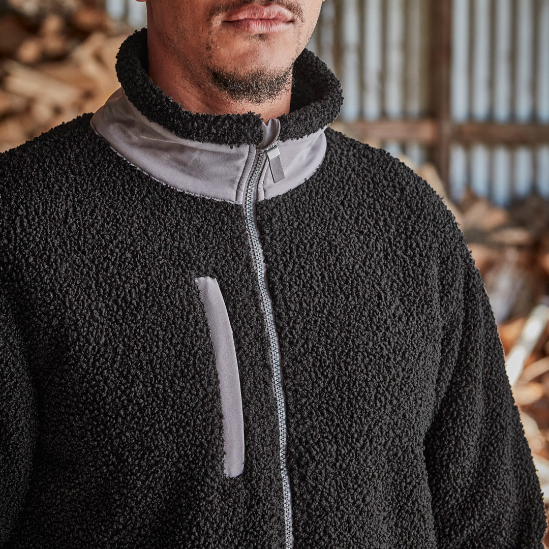 House of Uniforms The Full Zip Boucle Fleece Jacket | Adults Streetworx