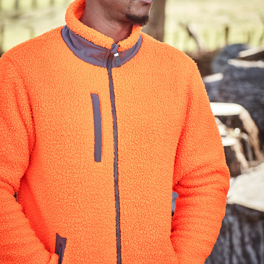 House of Uniforms The Full Zip Boucle Fleece Jacket | Adults Streetworx