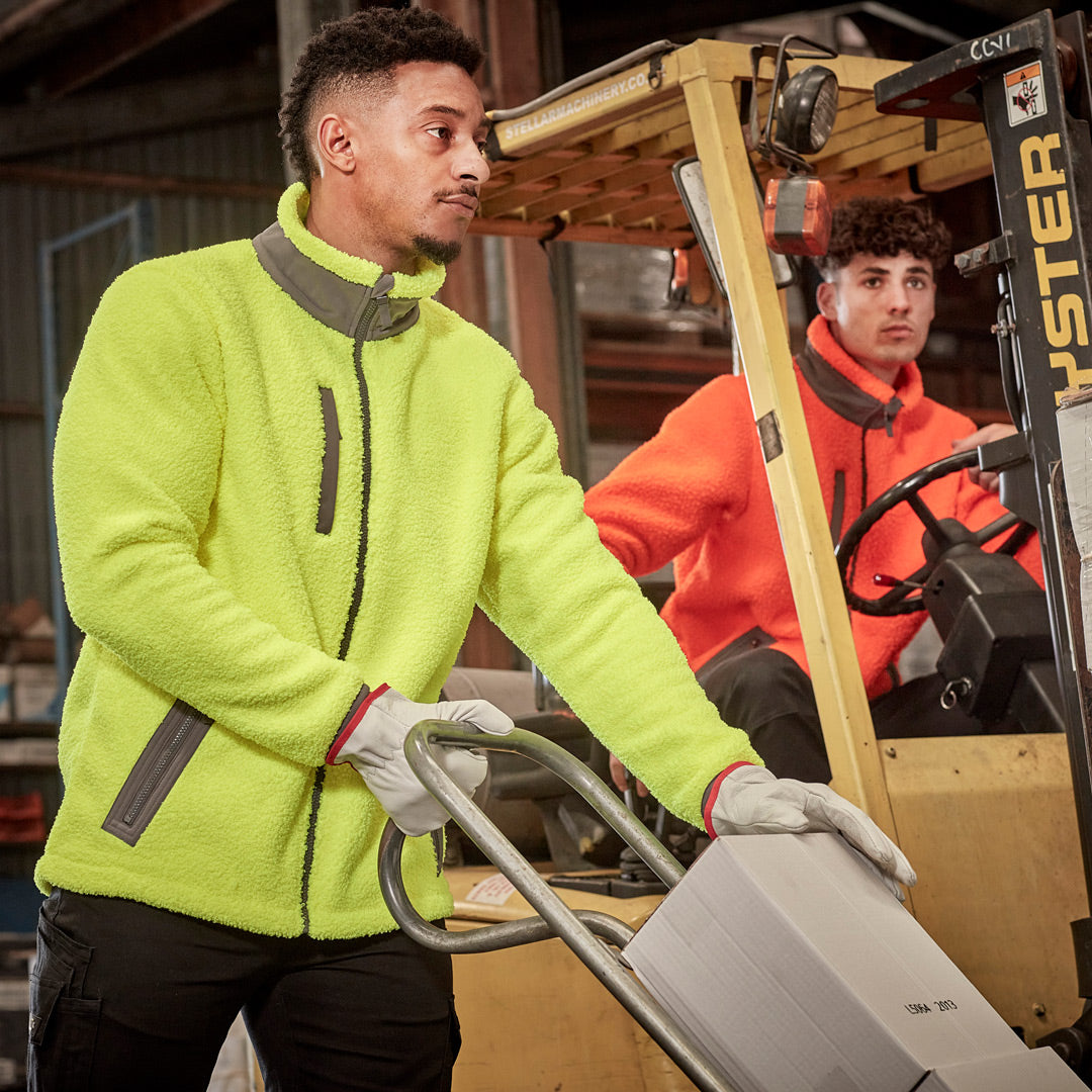 House of Uniforms The Full Zip Boucle Fleece Jacket | Adults Streetworx