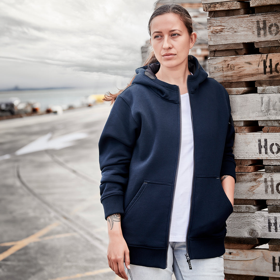 House of Uniforms The Barry Zip Through Hoodie | Adults Syzmik