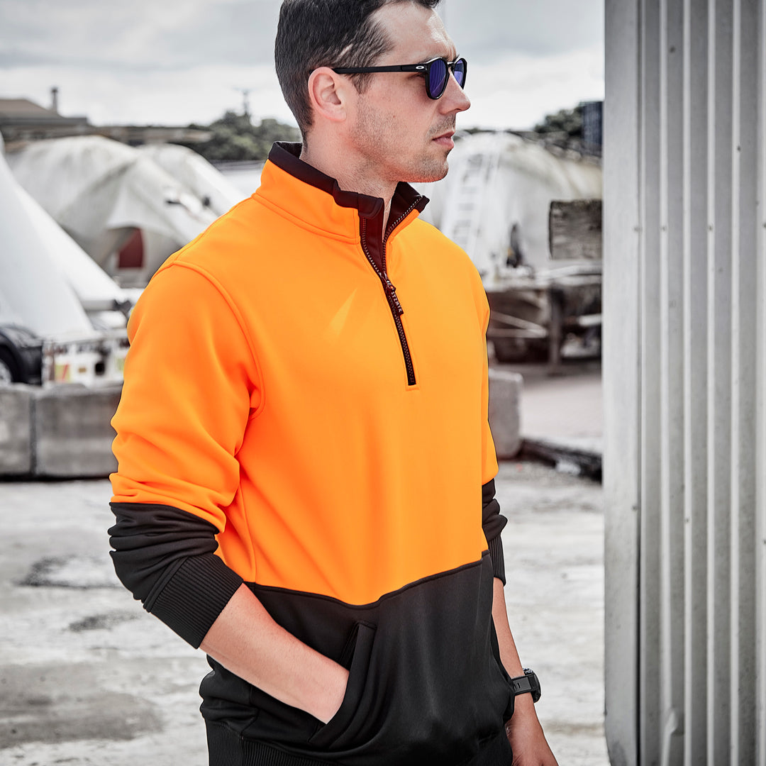 House of Uniforms The Justin Jumper | Mens | 1/4 Zip Syzmik