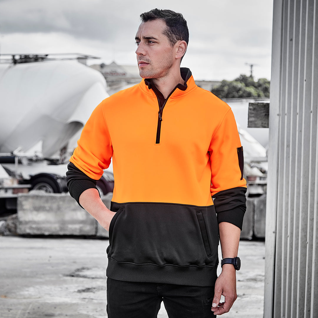 House of Uniforms The Justin Jumper | Mens | 1/4 Zip Syzmik