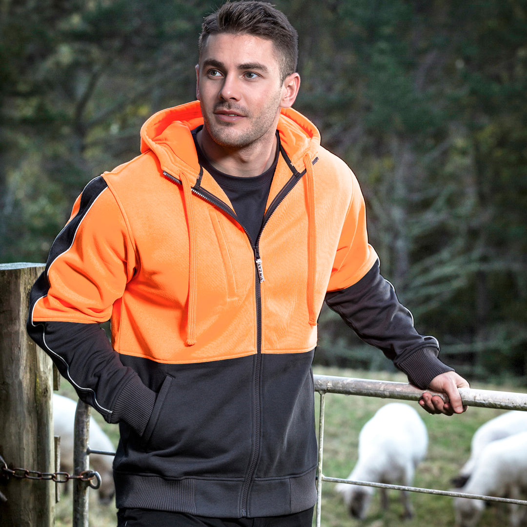 House of Uniforms The Grant Hoodie | Mens | Zip Through Syzmik