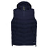 House of Uniforms The Hooded Puffer Vest | Unisex Streetworx Navy