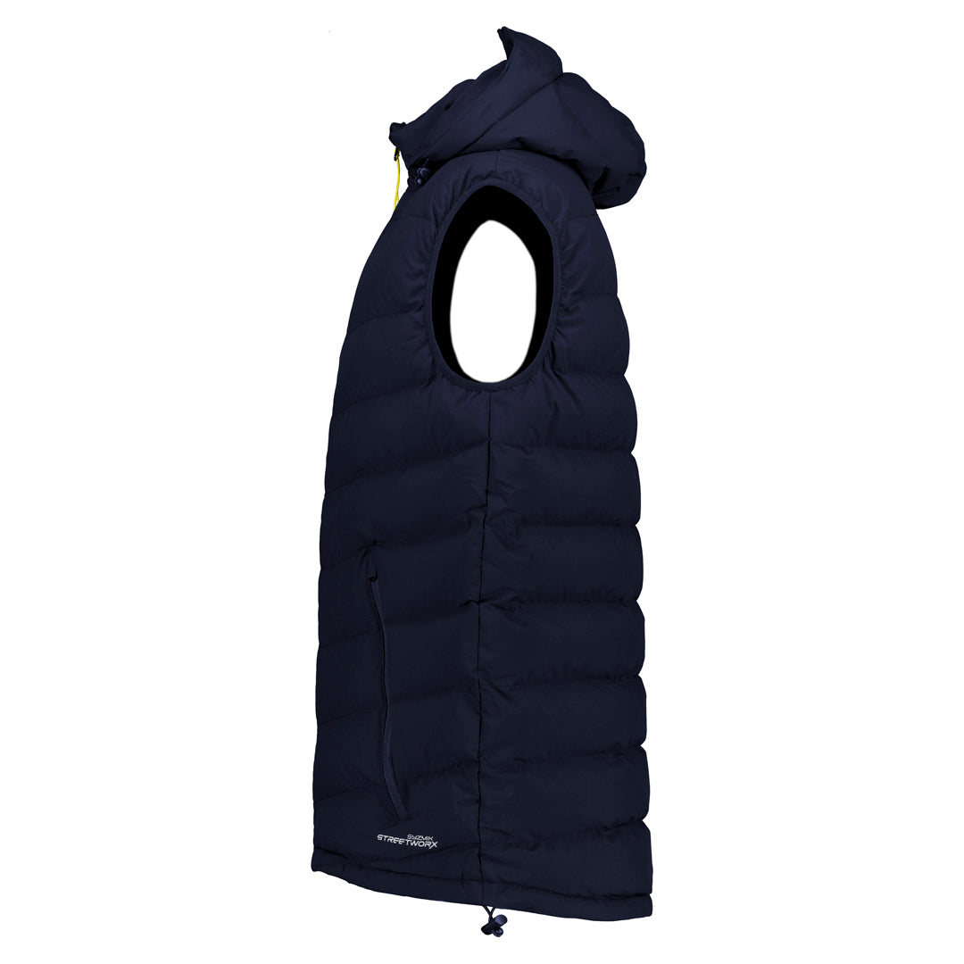 House of Uniforms The Hooded Puffer Vest | Unisex Streetworx