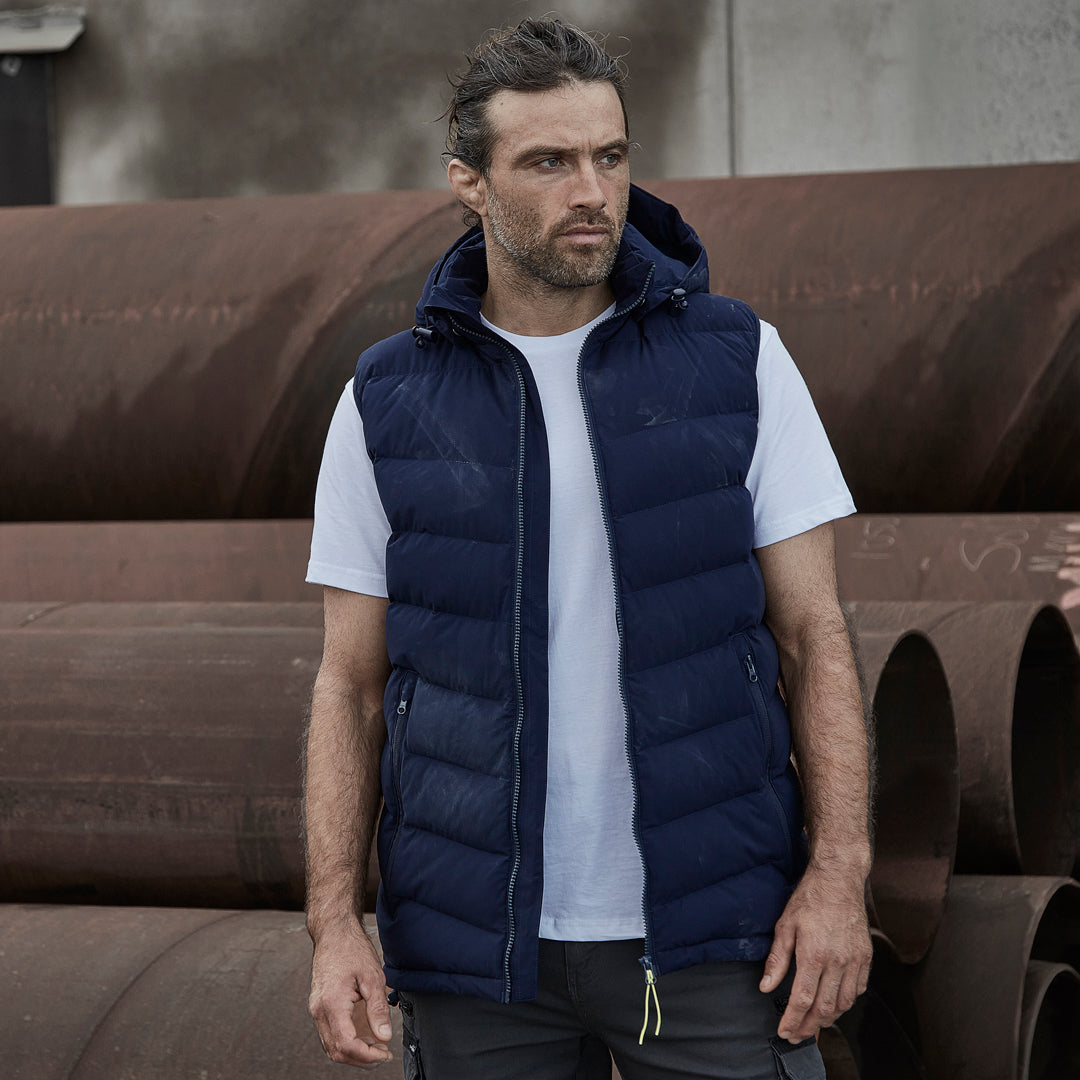 House of Uniforms The Hooded Puffer Vest | Unisex Streetworx