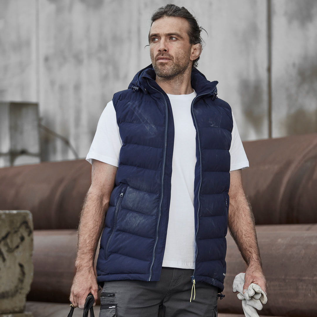 House of Uniforms The Hooded Puffer Vest | Unisex Streetworx