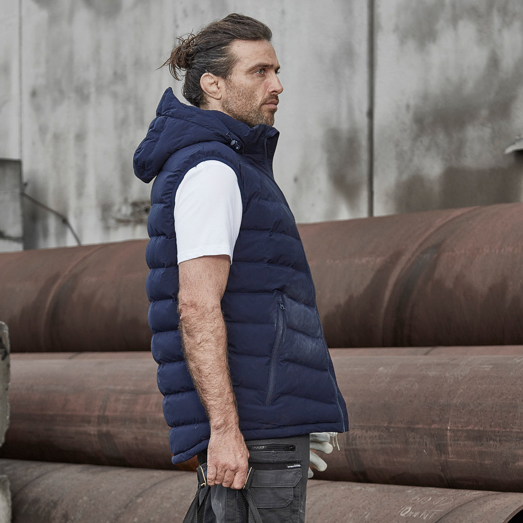 House of Uniforms The Hooded Puffer Vest | Unisex Streetworx