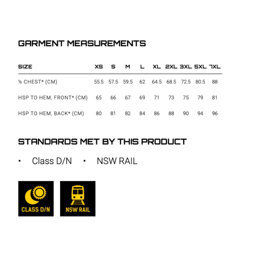 House of Uniforms The NSW Rail Hi Vis Vest | Adults Syzmik