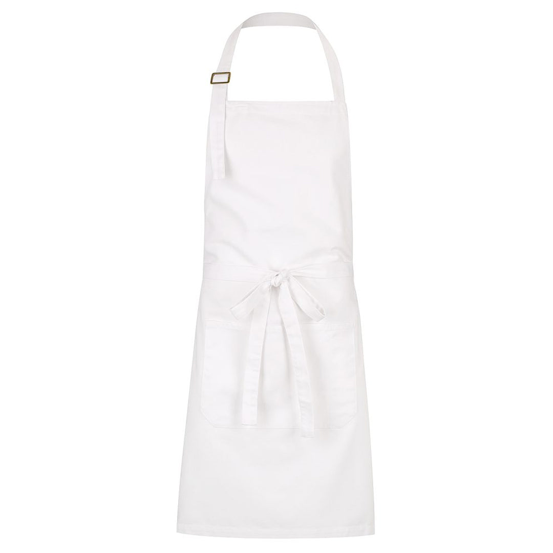 House of Uniforms The Alfie Apron | Bib Identitee White