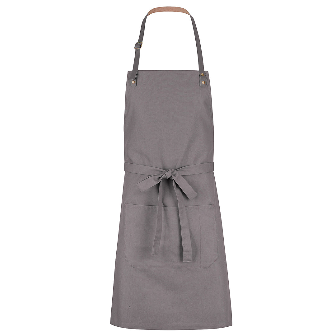 House of Uniforms The Manhattan Apron | Bib Identitee Grey