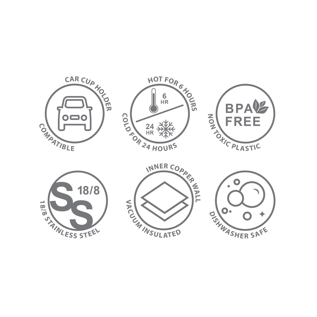 House of Uniforms The ChillGuard Bottle | 1 Litre Ion Grit