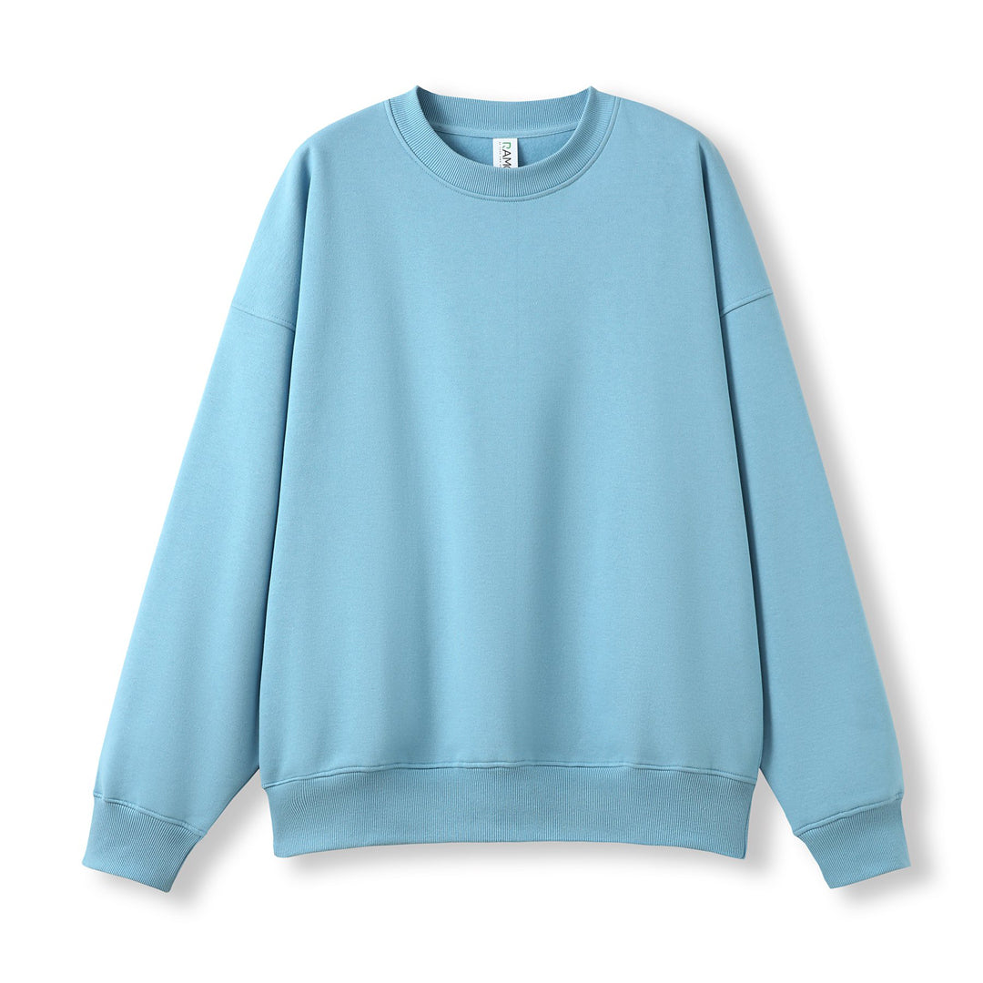 House of Uniforms The Easy Fit Crew Neck Fleece Jumper | Adults Ramo Pale Blue
