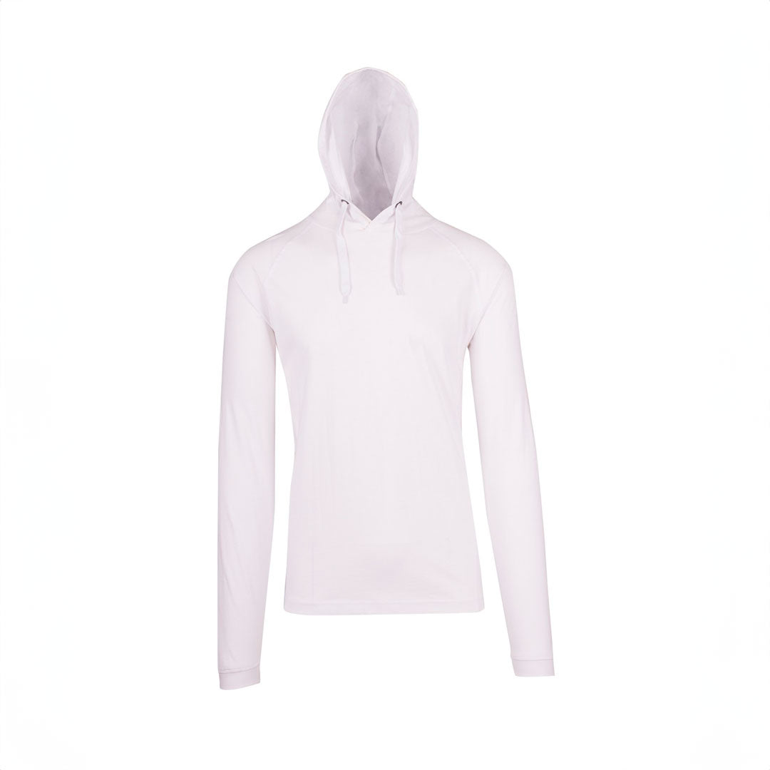 House of Uniforms The Fusion T-shirt Hoodie | Mens Ramo White