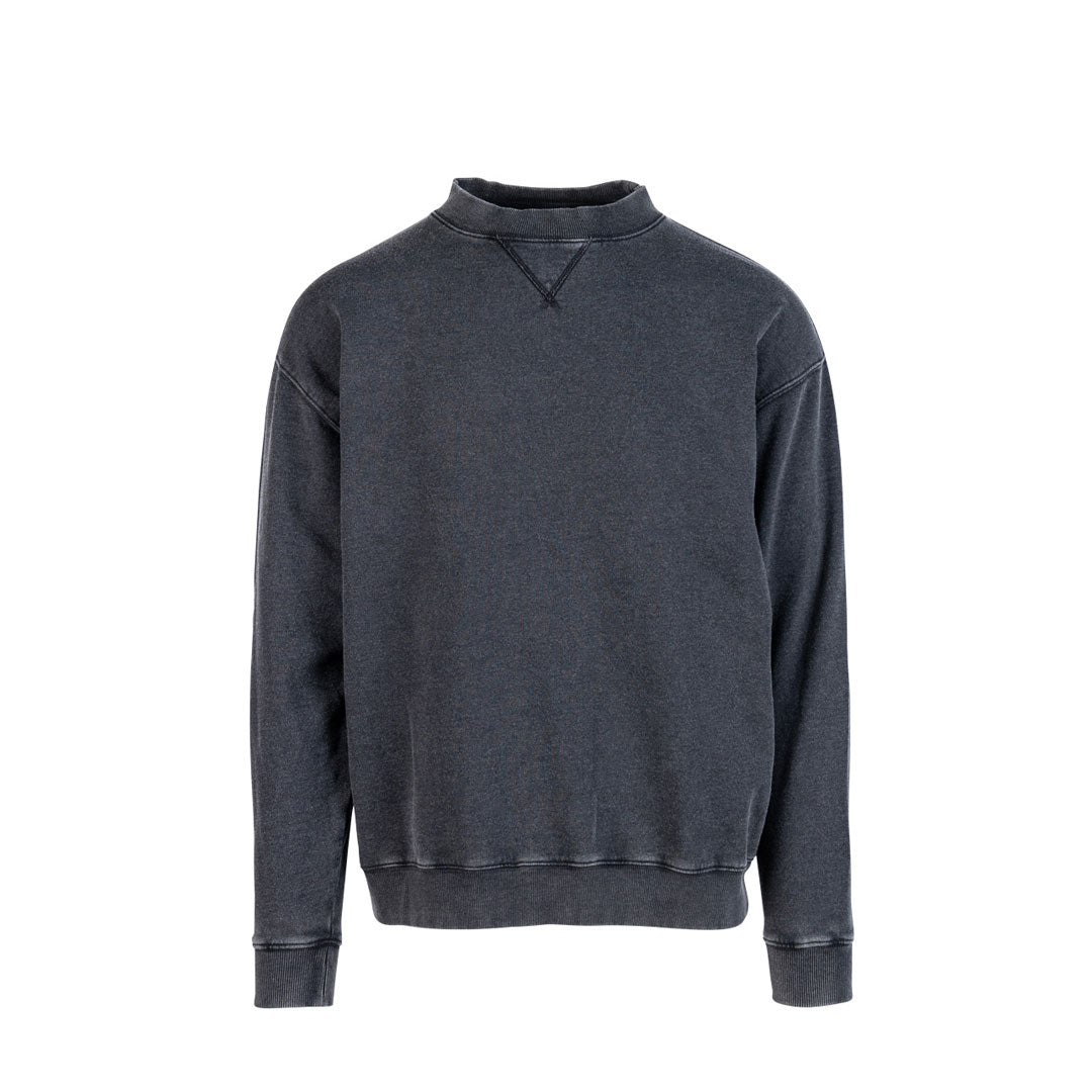 House of Uniforms The Stone Wash Sweatshirt | Unisex Ramo Black