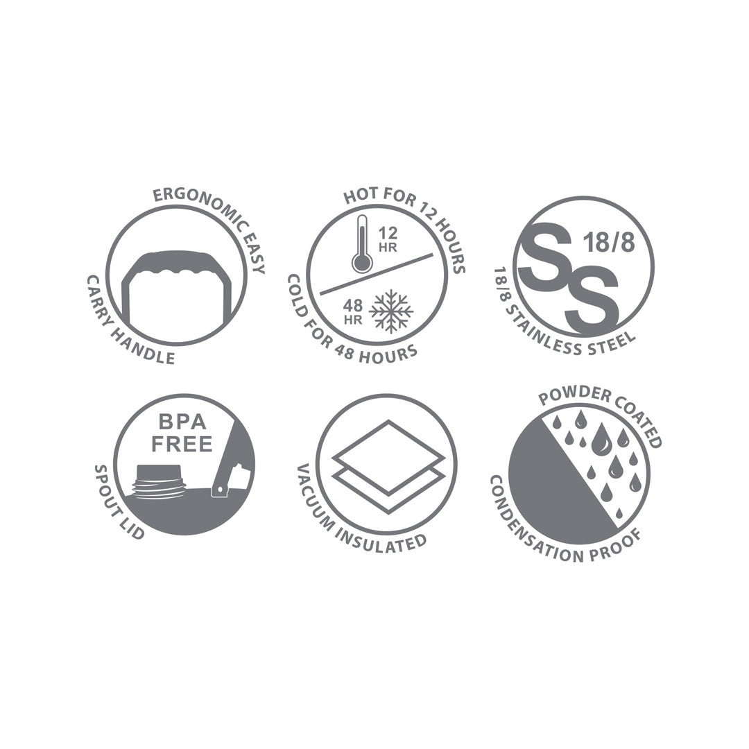 House of Uniforms The Hydra Site Mega Bottle | 1.9L Ion Grit