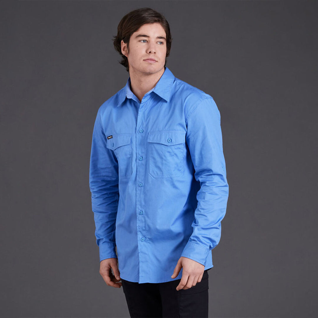 House of Uniforms The Work Cool 2 Shirt | Mens | Long Sleeve KingGee 