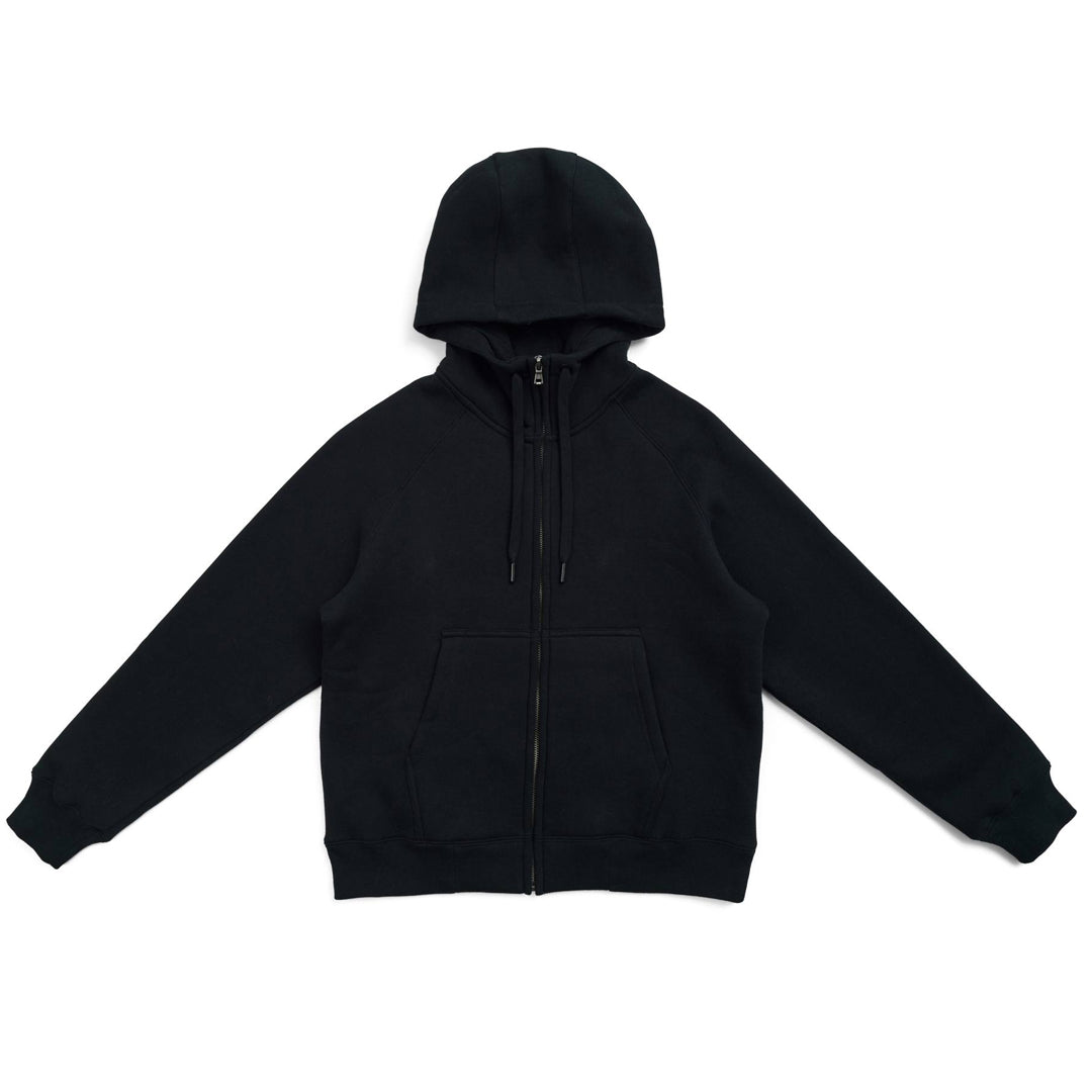 House of Uniforms The Cotton Care Zip Through Hoodie | Ladies Ramo Black