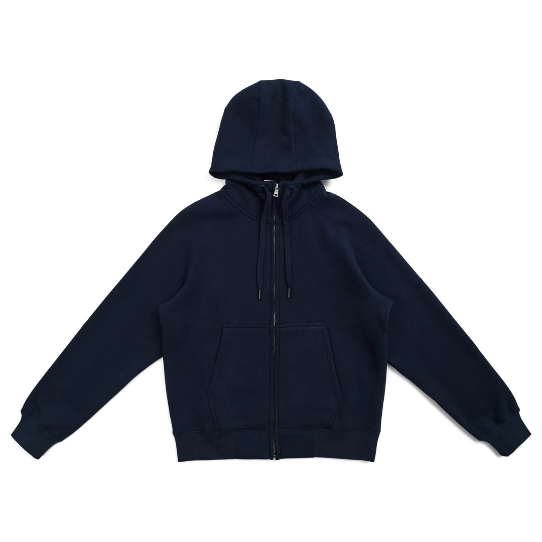 House of Uniforms The Cotton Care Zip Through Hoodie | Ladies Ramo Navy