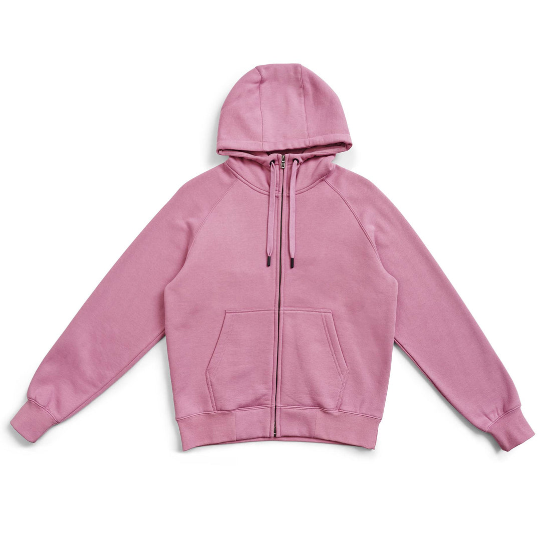 House of Uniforms The Cotton Care Zip Through Hoodie | Ladies Ramo Pink