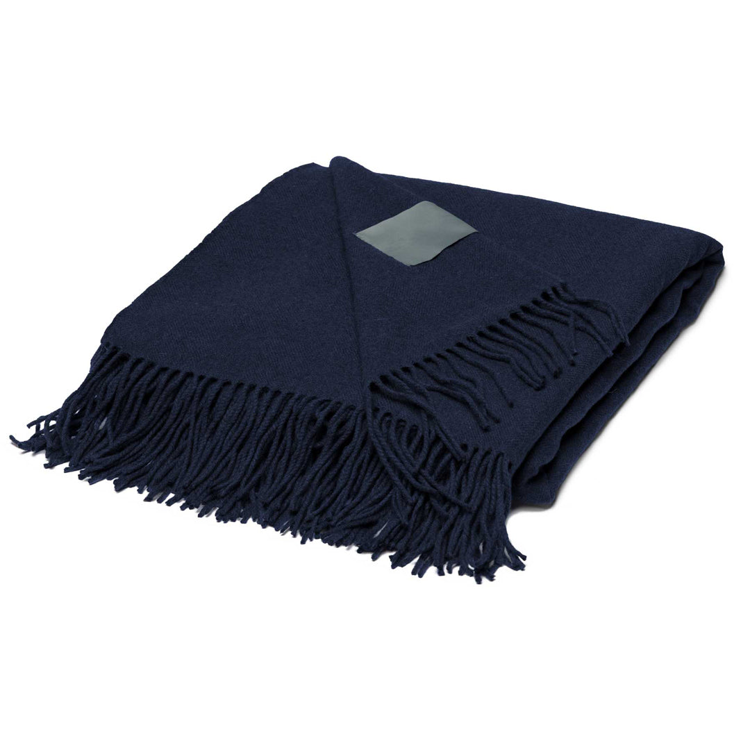 House of Uniforms The Mt Lodge Australian Merino Wool Blanket Po 'Di Fame Navy