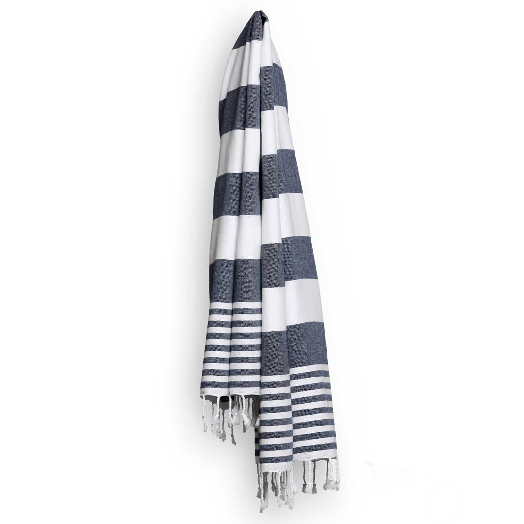 House of Uniforms The Patara Turkish Towel Po 'Di Fame Navy/White
