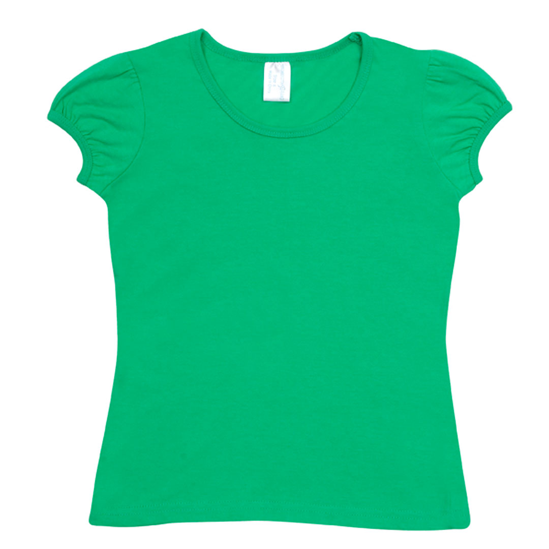 House of Uniforms The Puff Sleeve Tee | Kids Ramo Emerald Green