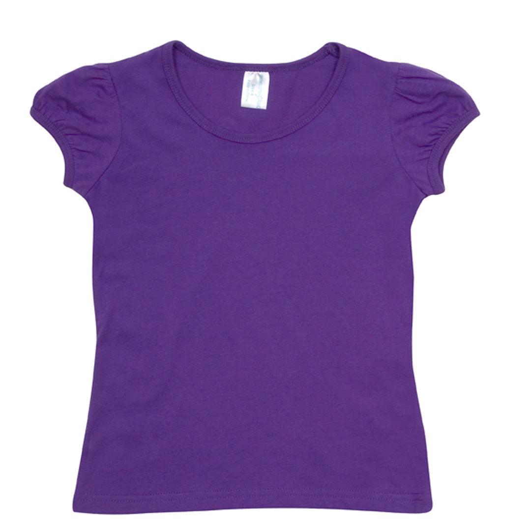 House of Uniforms The Puff Sleeve Tee | Kids Ramo Grape