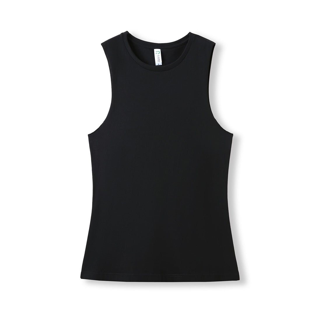 House of Uniforms The Combed Cotton Tank | Ladies Ramo Black