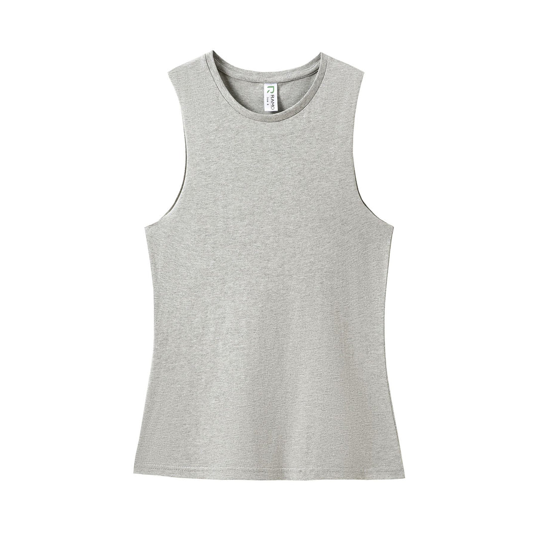 House of Uniforms The Combed Cotton Tank | Ladies Ramo Grey Marle