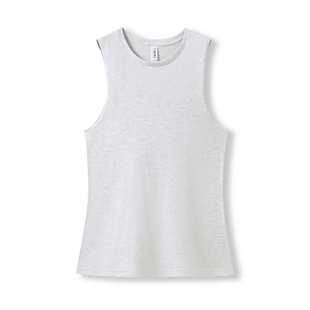 House of Uniforms The Combed Cotton Tank | Ladies Ramo White Marle