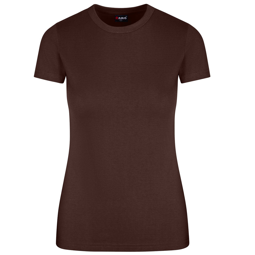 House of Uniforms The Slim Fit Tee | Ladies Ramo Brown