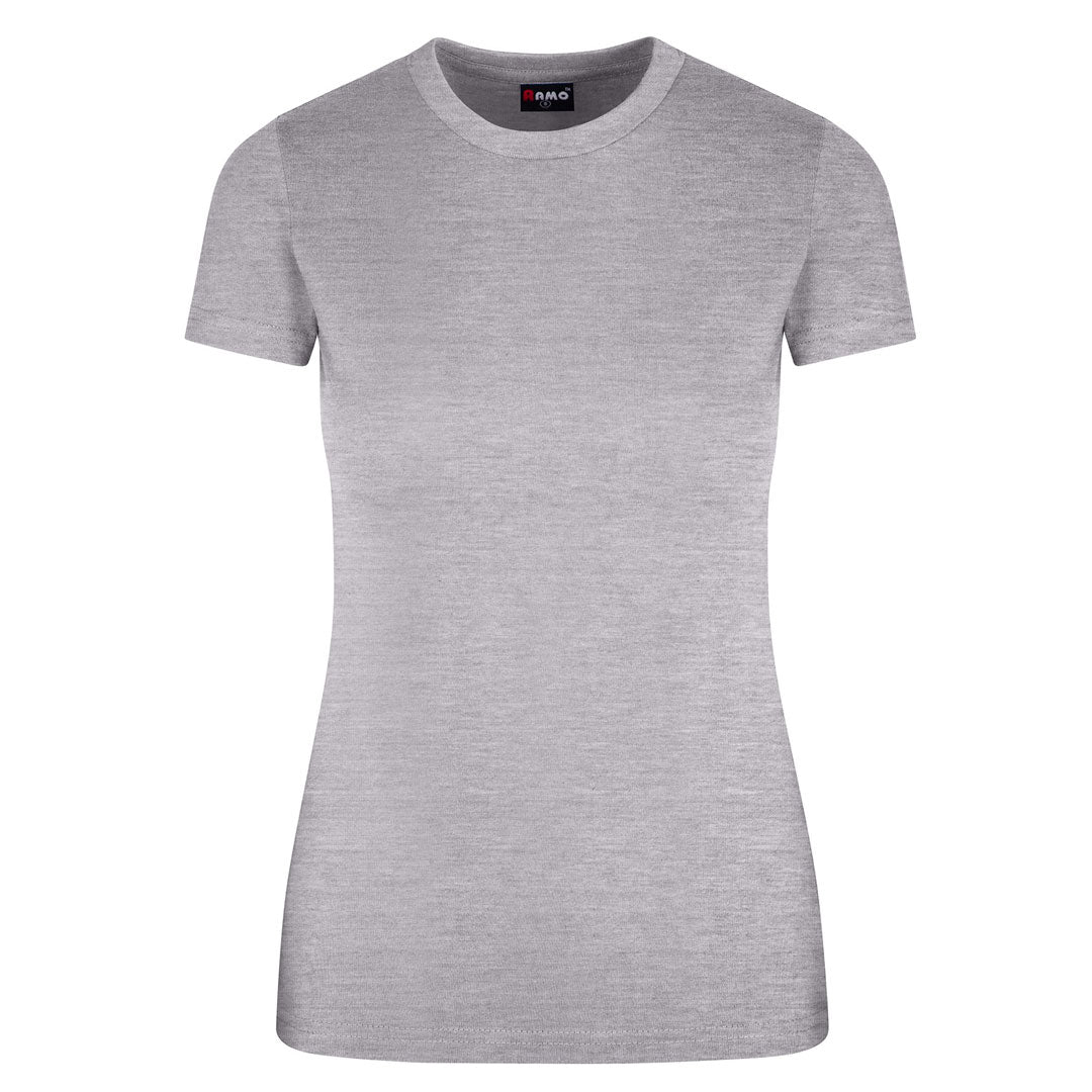 House of Uniforms The Slim Fit Tee | Ladies Ramo Grey Marle