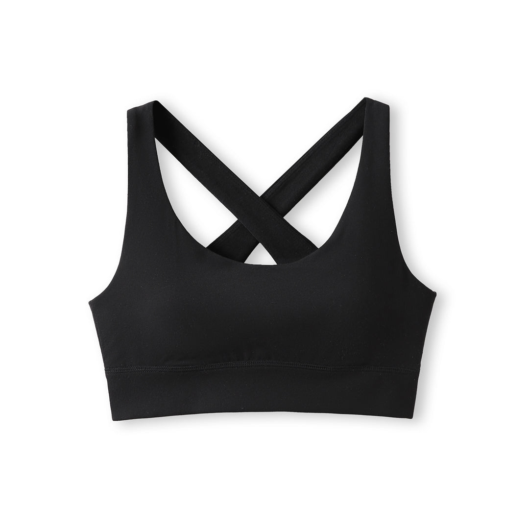 House of Uniforms The 4 Way Stretch Crop Top | Ladies Ramo Black