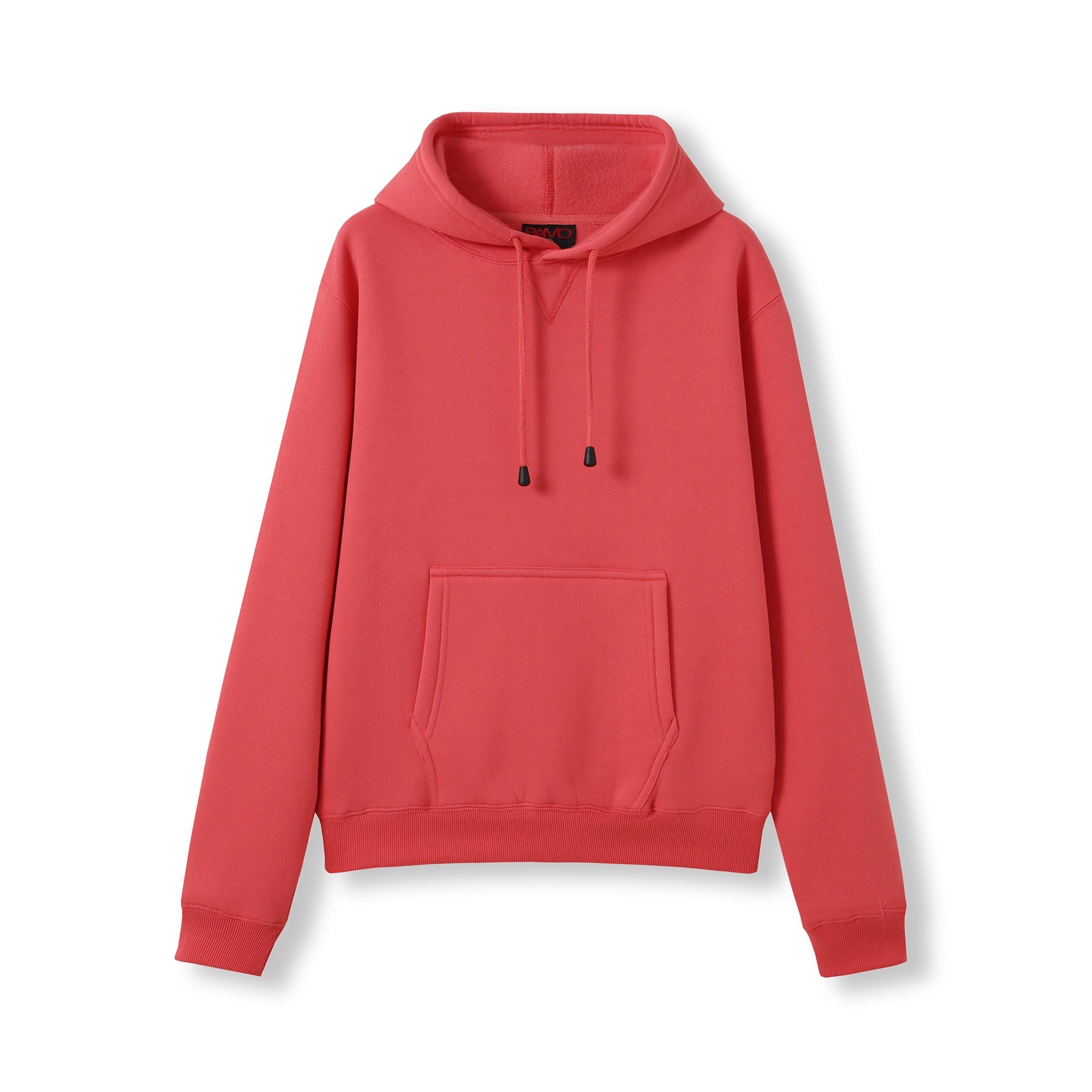 House of Uniforms The Kangaroo Pocket Pull On Hoodie | Ladies Ramo Coral Red