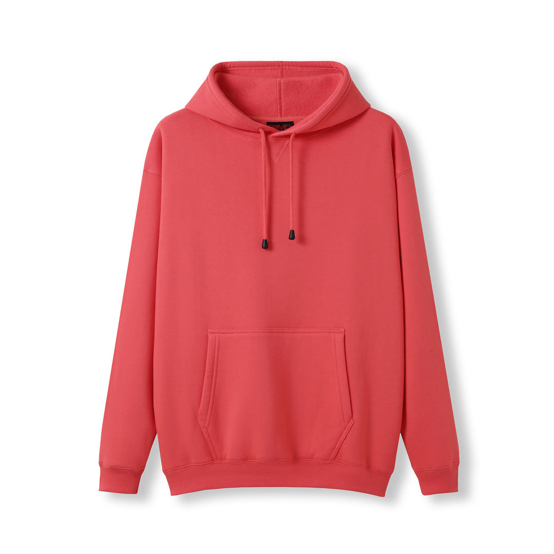 House of Uniforms The Kangaroo Pocket Hoodie | Mens Ramo Coral Red