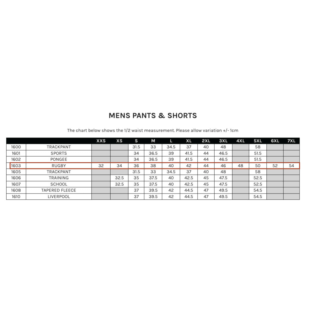 House of Uniforms The Twill Rugby Short | Mens Aussie Pacific