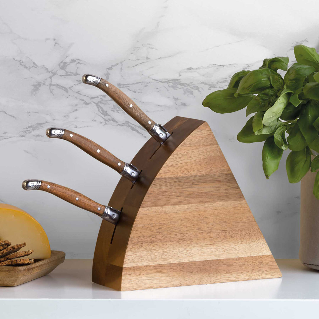 House of Uniforms The Wedge Cheese Knife Block Set Po 'Di Fame