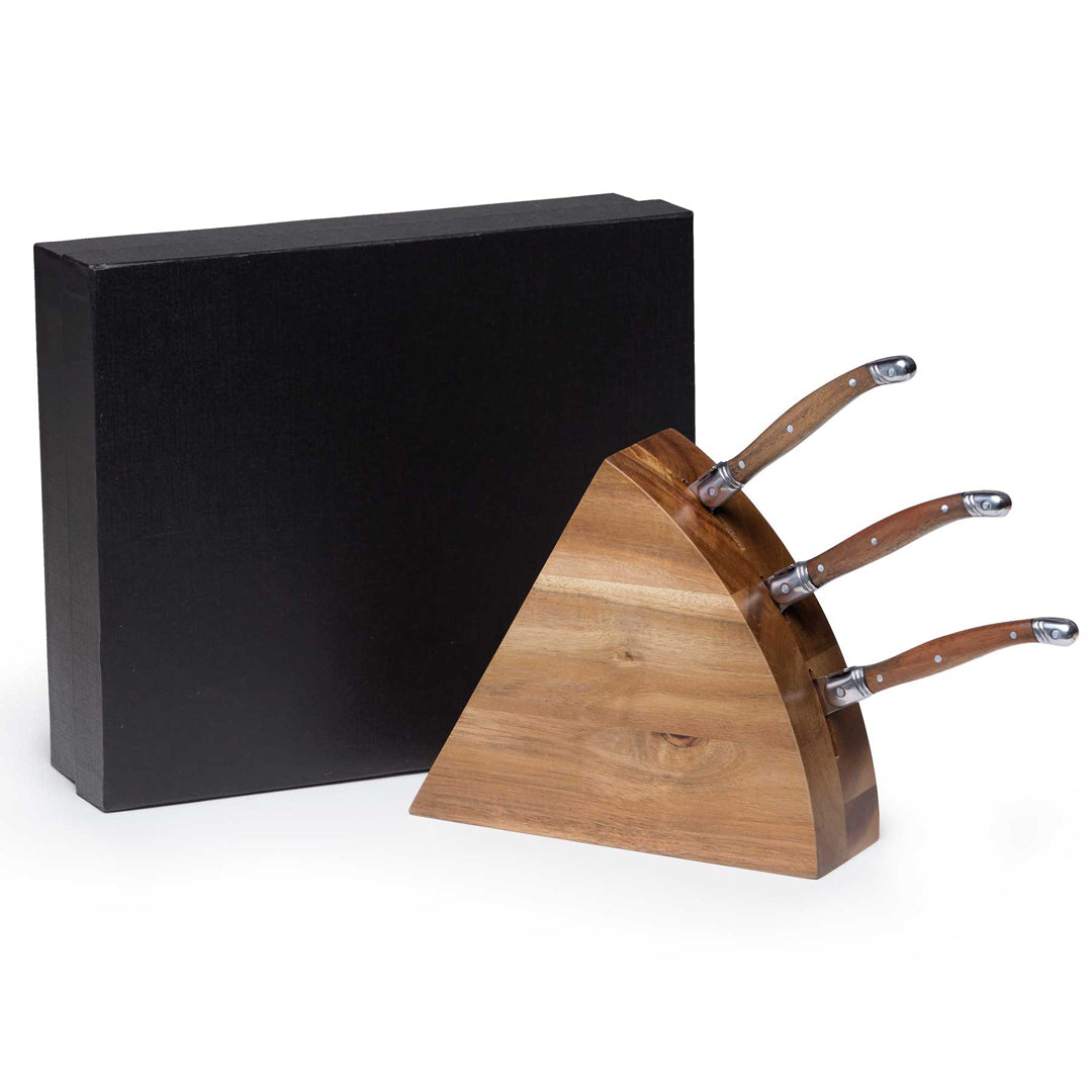 House of Uniforms The Wedge Cheese Knife Block Set Po 'Di Fame