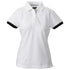 House of Uniforms The Antreville Polo | Ladies | Short Sleeve James Harvest White with Black/White/Grey Trim
