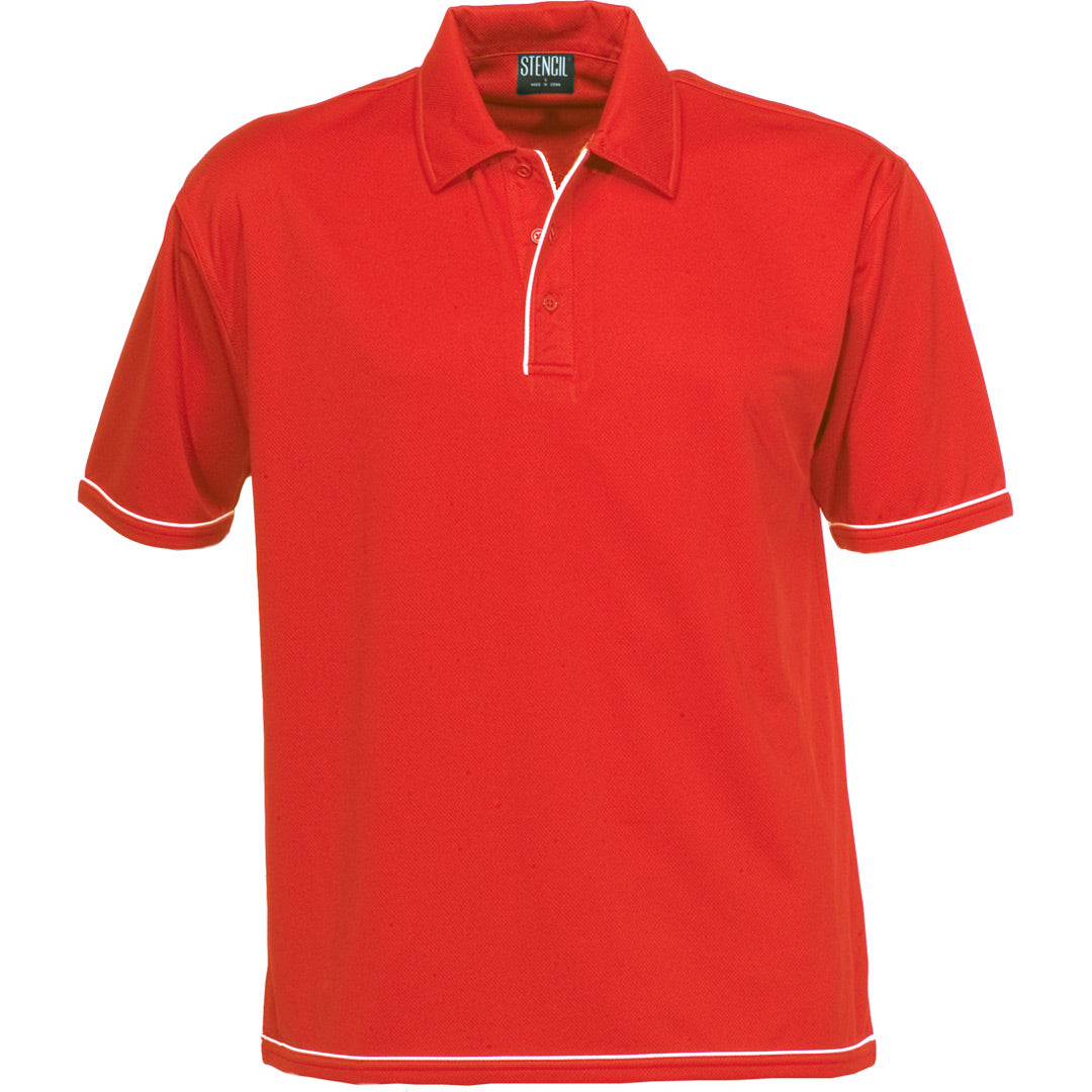 House of Uniforms The Cool Dry Polo | Mens | Short Sleeve Stencil