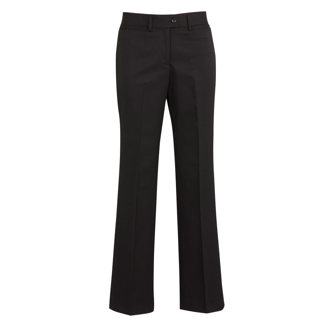 House of Uniforms The Cool Stretch Relaxed Pant | Ladies Biz Corporates Black