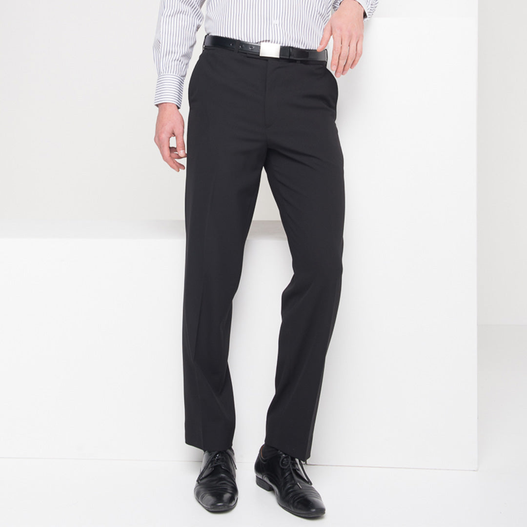 House of Uniforms The Flat Front Pant | Microfibre | Mens LSJ Collection